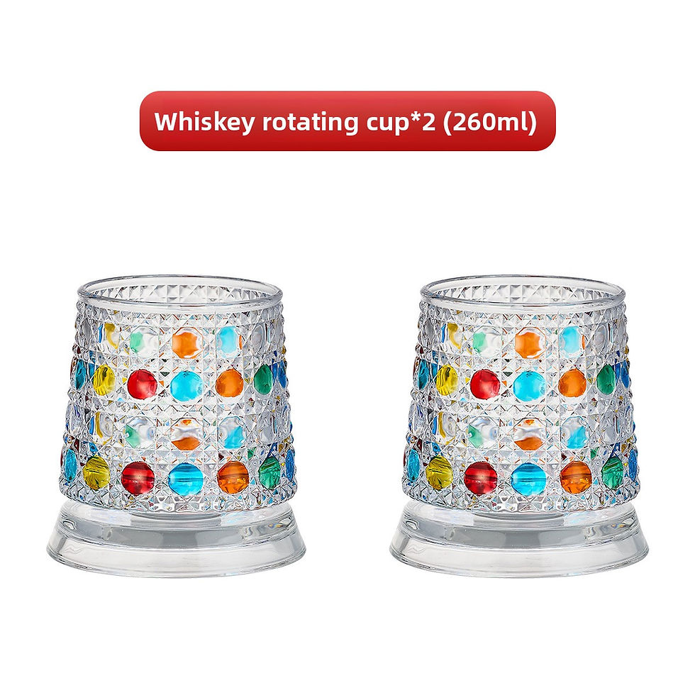 Thumbnail: Painted Spinning Wine Glass