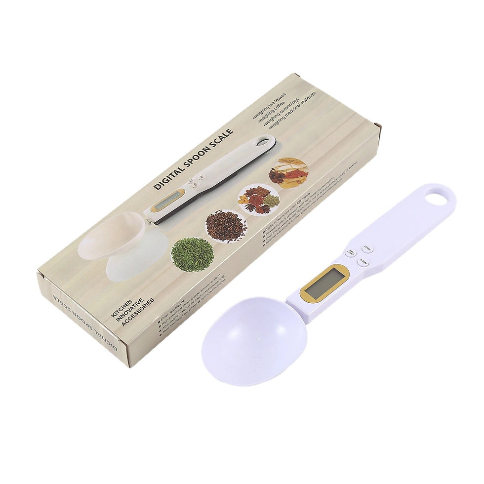Thumbnail: Electronic Kitchen Scale with Measuring Spoon