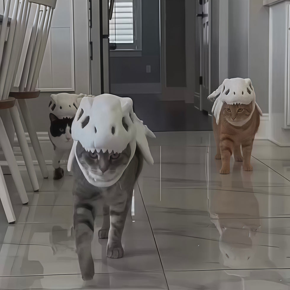 Thumbnail: Dinosaur Skeleton Pet Headgear