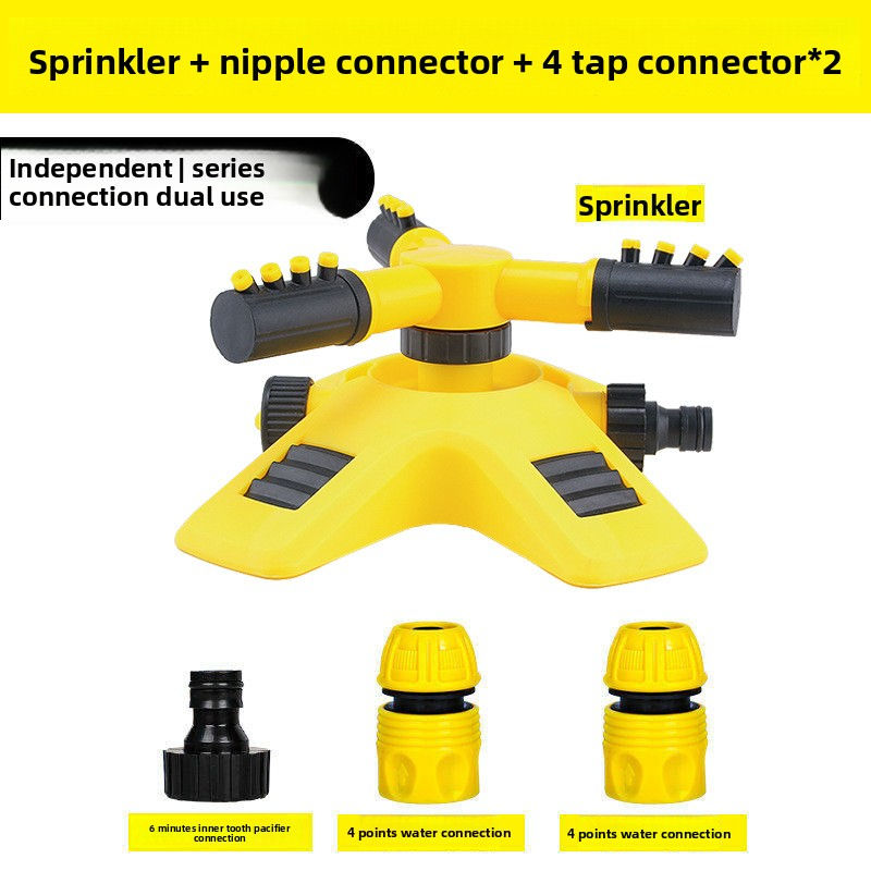 Thumbnail: 360 Degree Automatic Rotating Garden Sprinkler Head