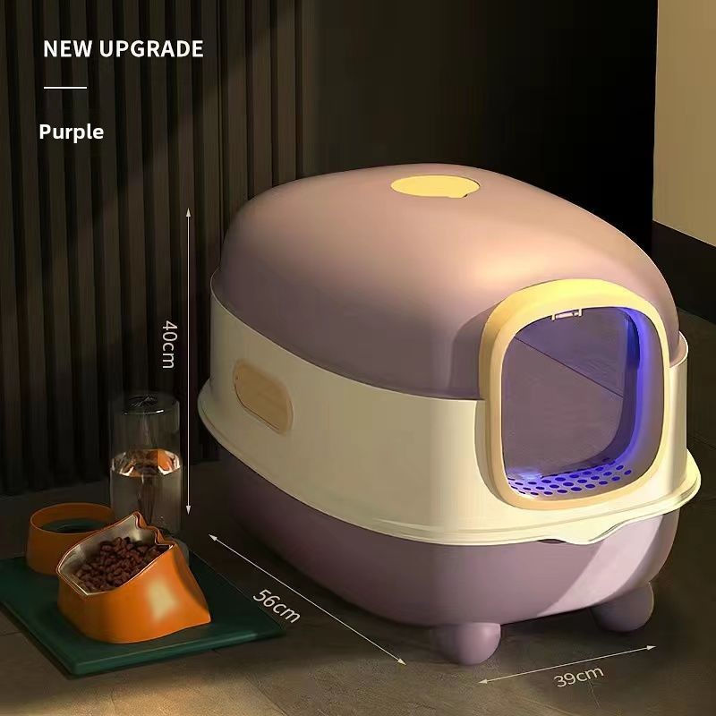 Thumbnail: Enclosed Cat Litter Box with Sterilization
