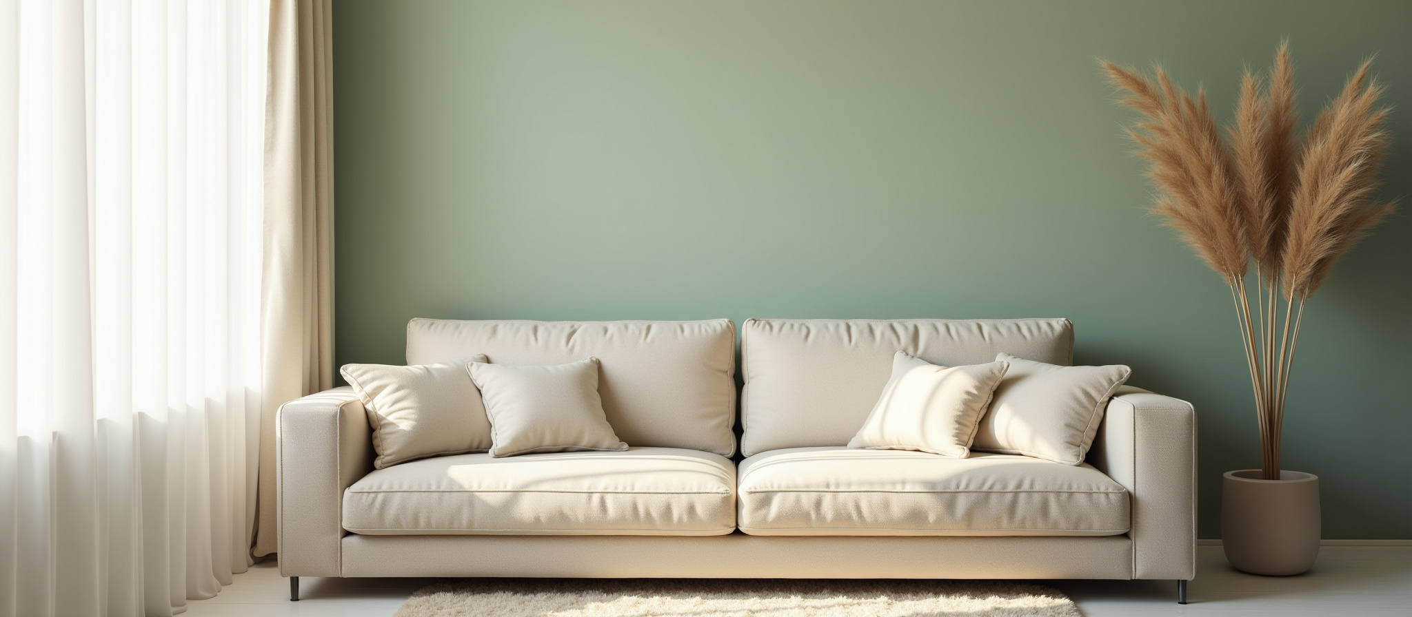 clean and tidy sofa after professional cleaning services