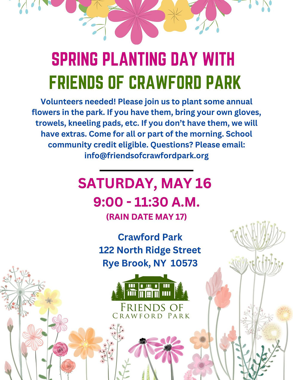 Save the Date: Spring Planting Day is on May 16