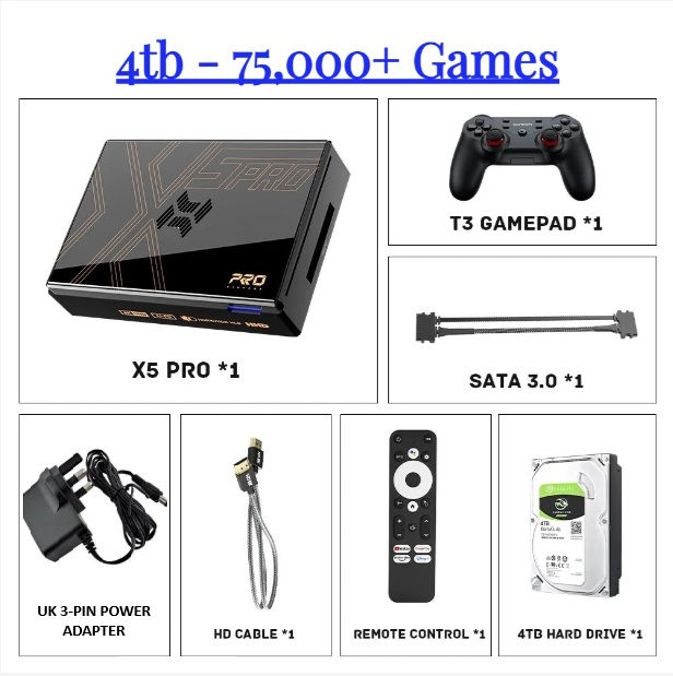 Thumbnail: Super Console X5 Pro - 4TB - 8GB RAM - 75,972 Games