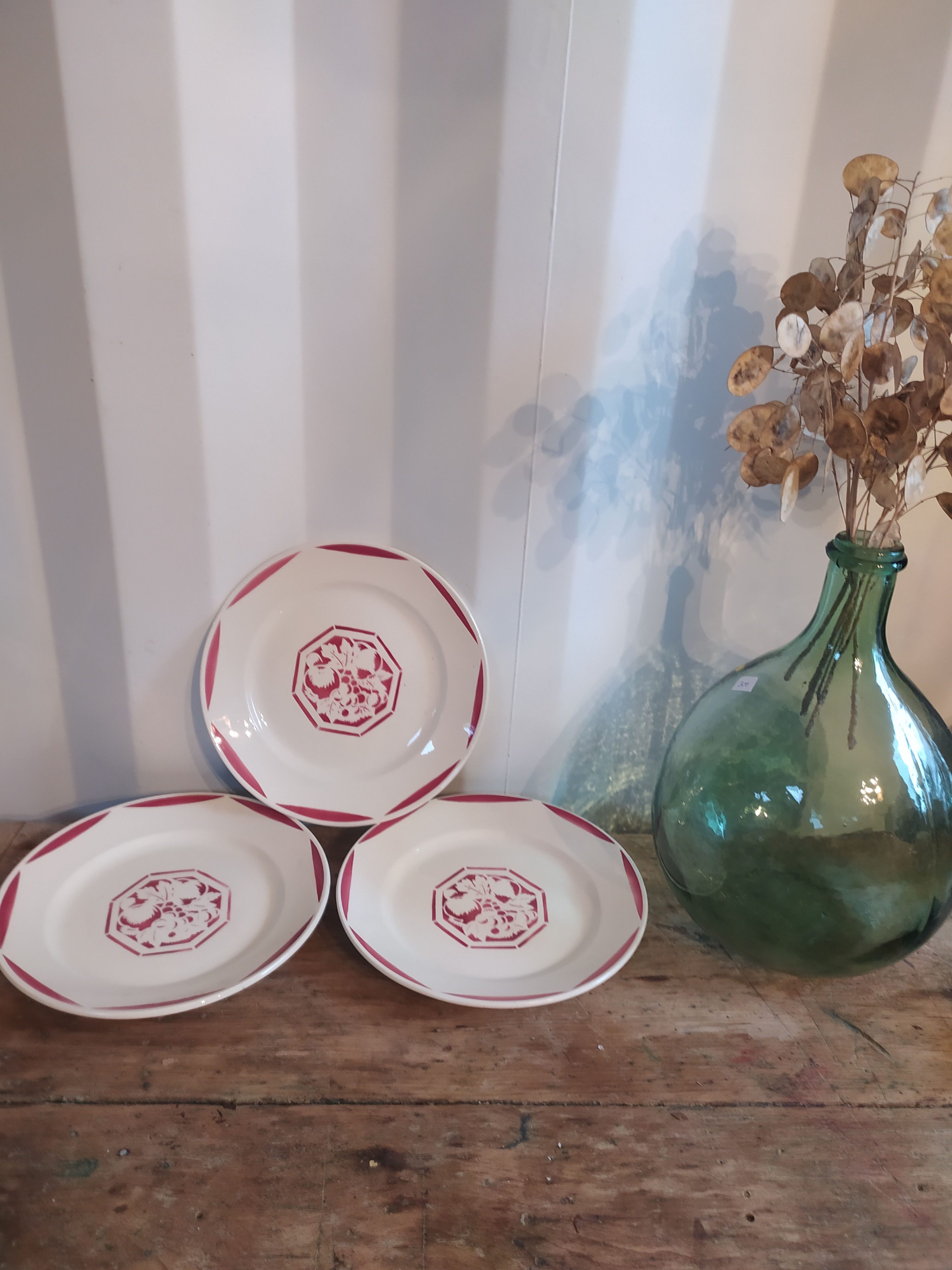 Lot 3 assiettes Lunéville