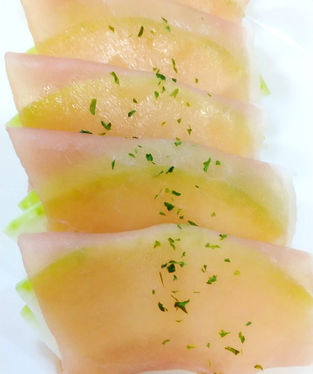 冬瓜の生ハム巻き