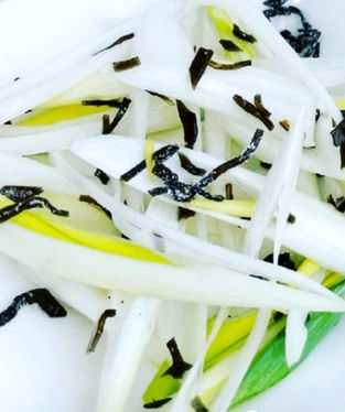 エシャレットの塩昆布和え