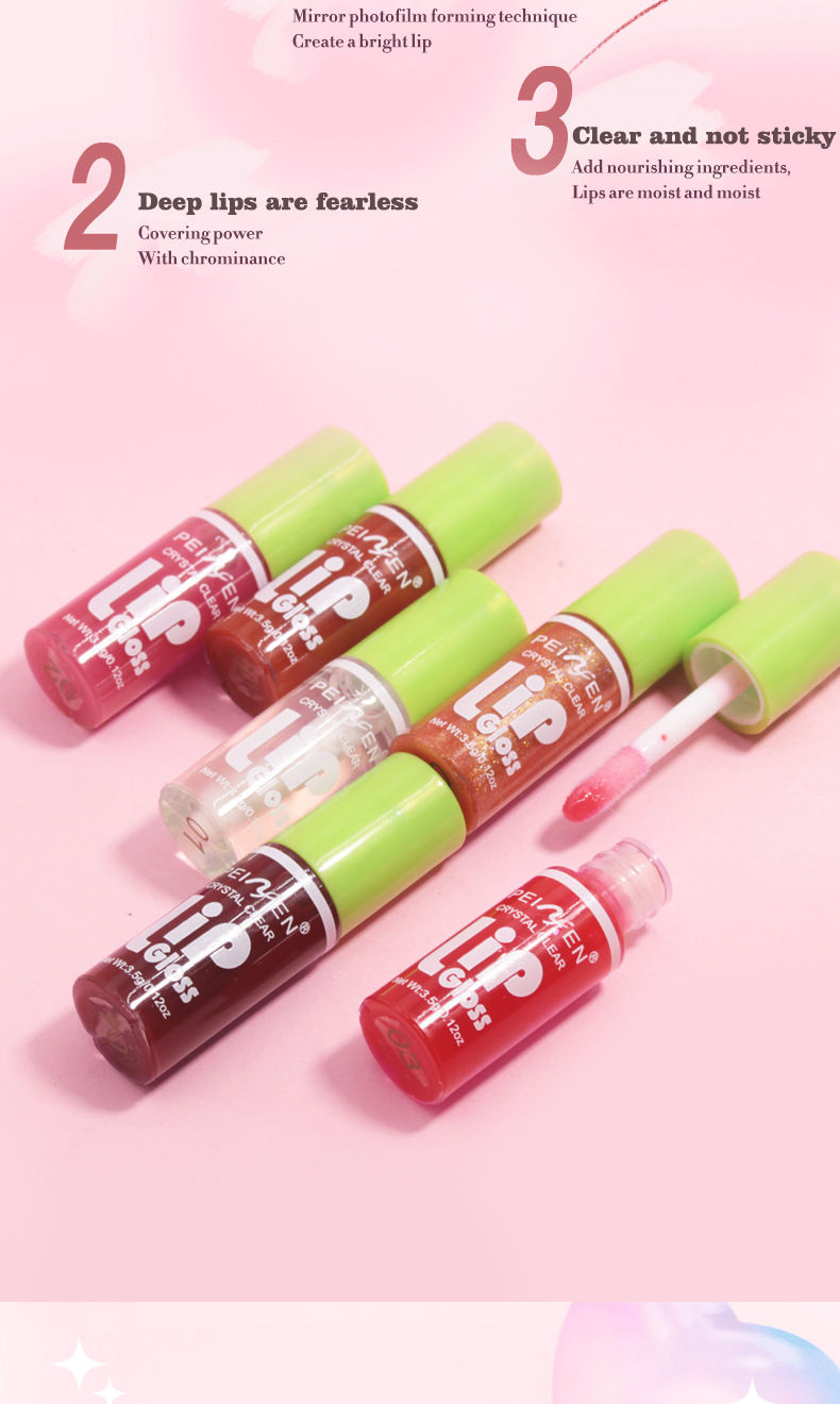 Miniatura: Kit com 6 Gloss Labiais Espelhados – Hidratação, Brilho Intenso e Efeito Glow
