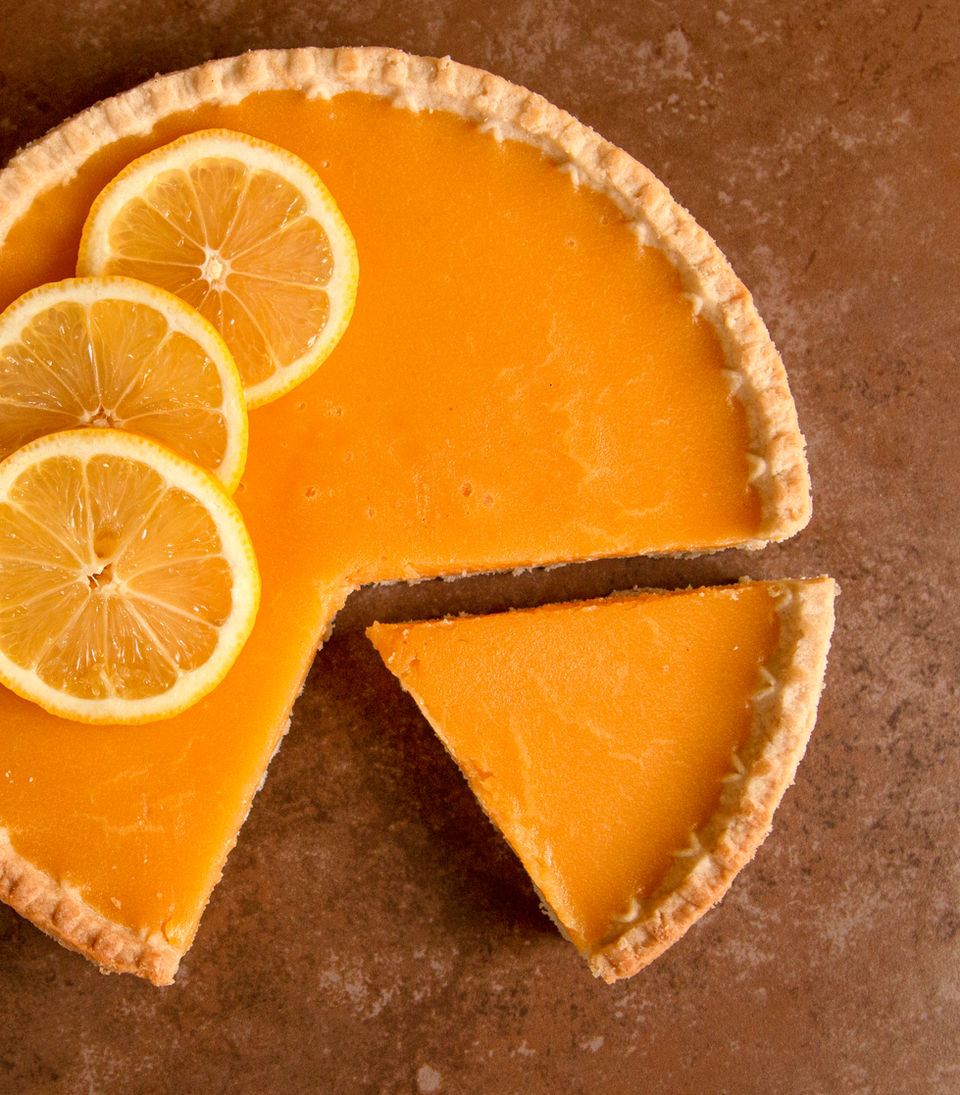 Tart au citron made locally in Horley
