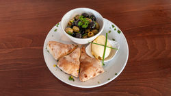 Mixed Olives and Bread - Italian starter dish