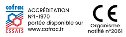 Logos COFRAC + CE