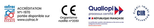 Logos agréments CERILAB