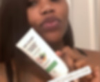 Kimber, a customer holding up harmony fresh smiles toothpaste