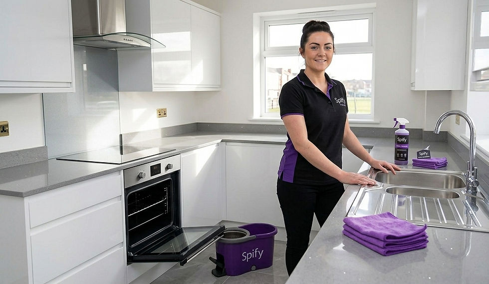 Spify vetted PAYE strike team executing deep cleaning in Pickering