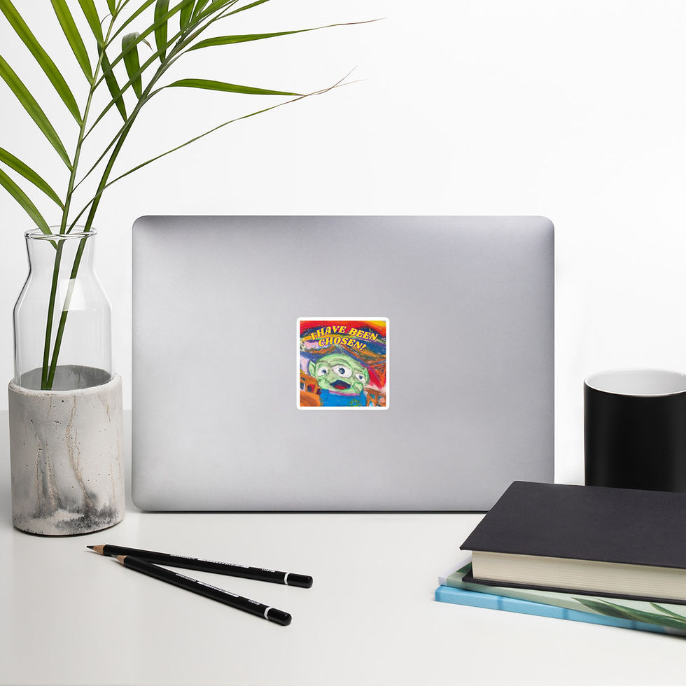 Thumbnail: Artwork by Avery: I Have Been Chosen! Van Gogh Toy Story Alien Vinyl Sticker