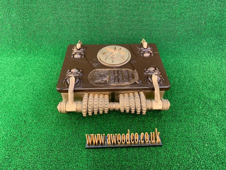 Thumbnail: The book of the dead - film prop. Working hinges 1.3 Kilo Weight. 3D Printed.