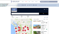 Real Estate Listings Page