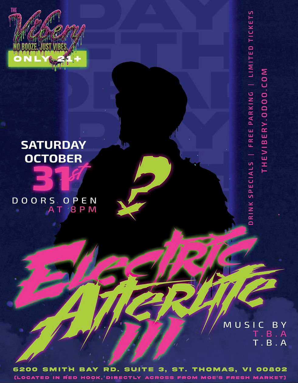 Electric Afterlife at The Vibery VI St Thomas 2026 Halloween