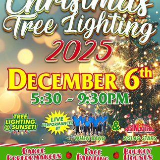 Christmas Tree Lighting December 6th 2025