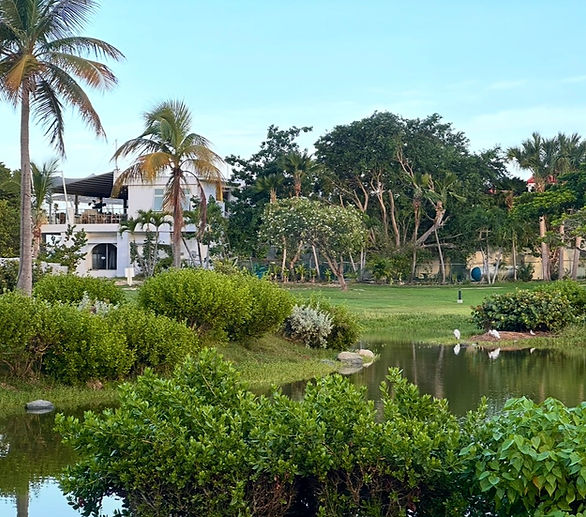 Crystal Cove pond at Sapphire Beach