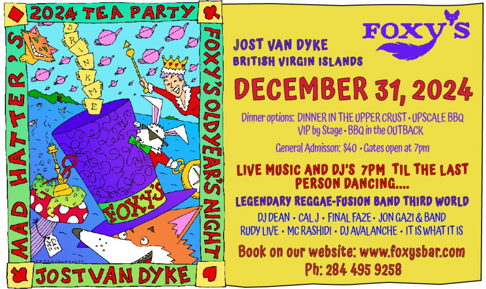 New Year's Eve Parties in the US & British Virgin Islands!