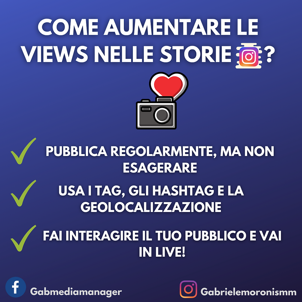 Qualche consiglio su come aumentare le visualizzazioni alle storie su Instagram! 📲 