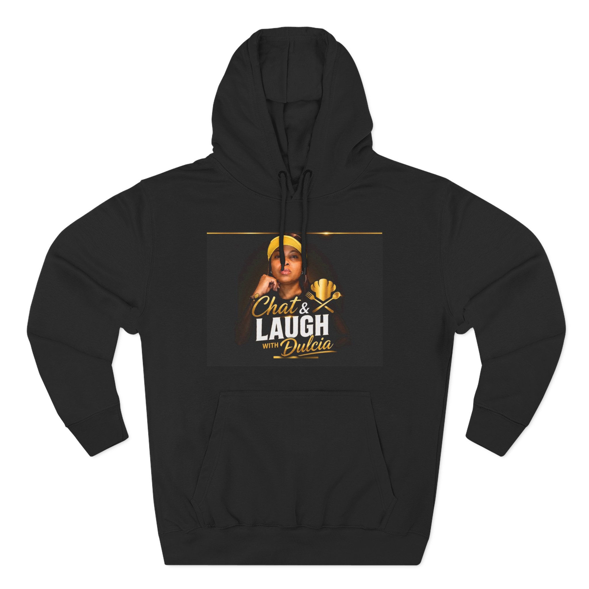 Three-Panel Fleece Hoodie