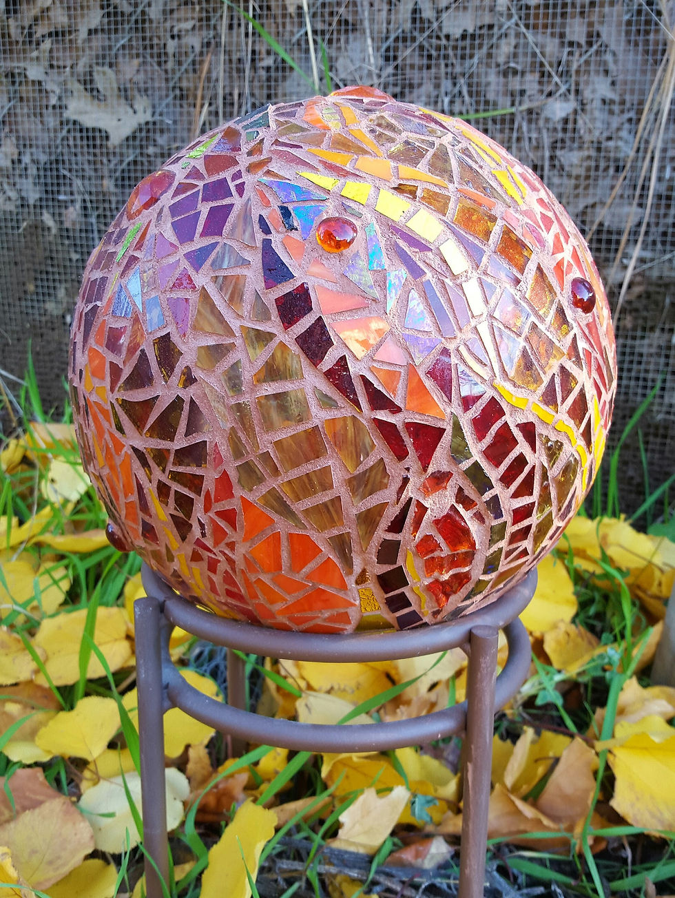 1 Stained glass and mosaic at Green Owl Art Studio