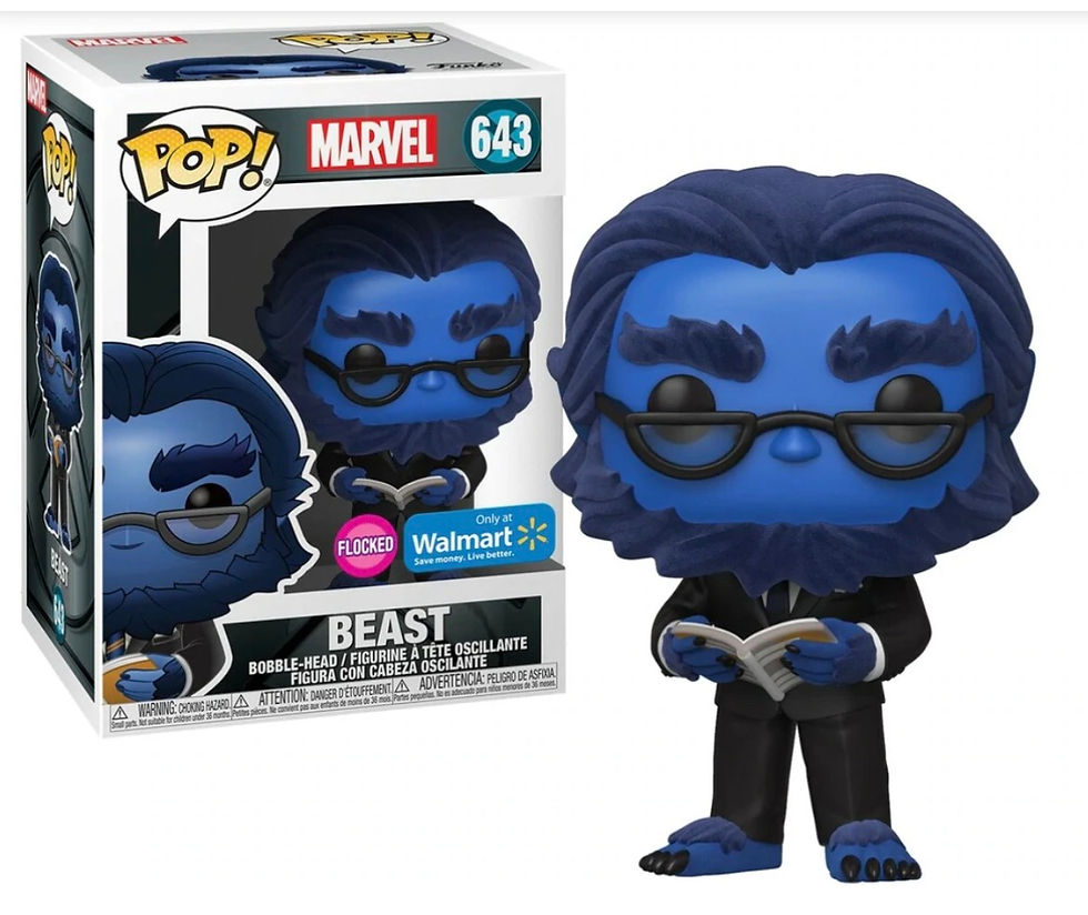 Beast #643 - Marvel X-Men Walmart Exclusive (Flocked) Funko Pop!