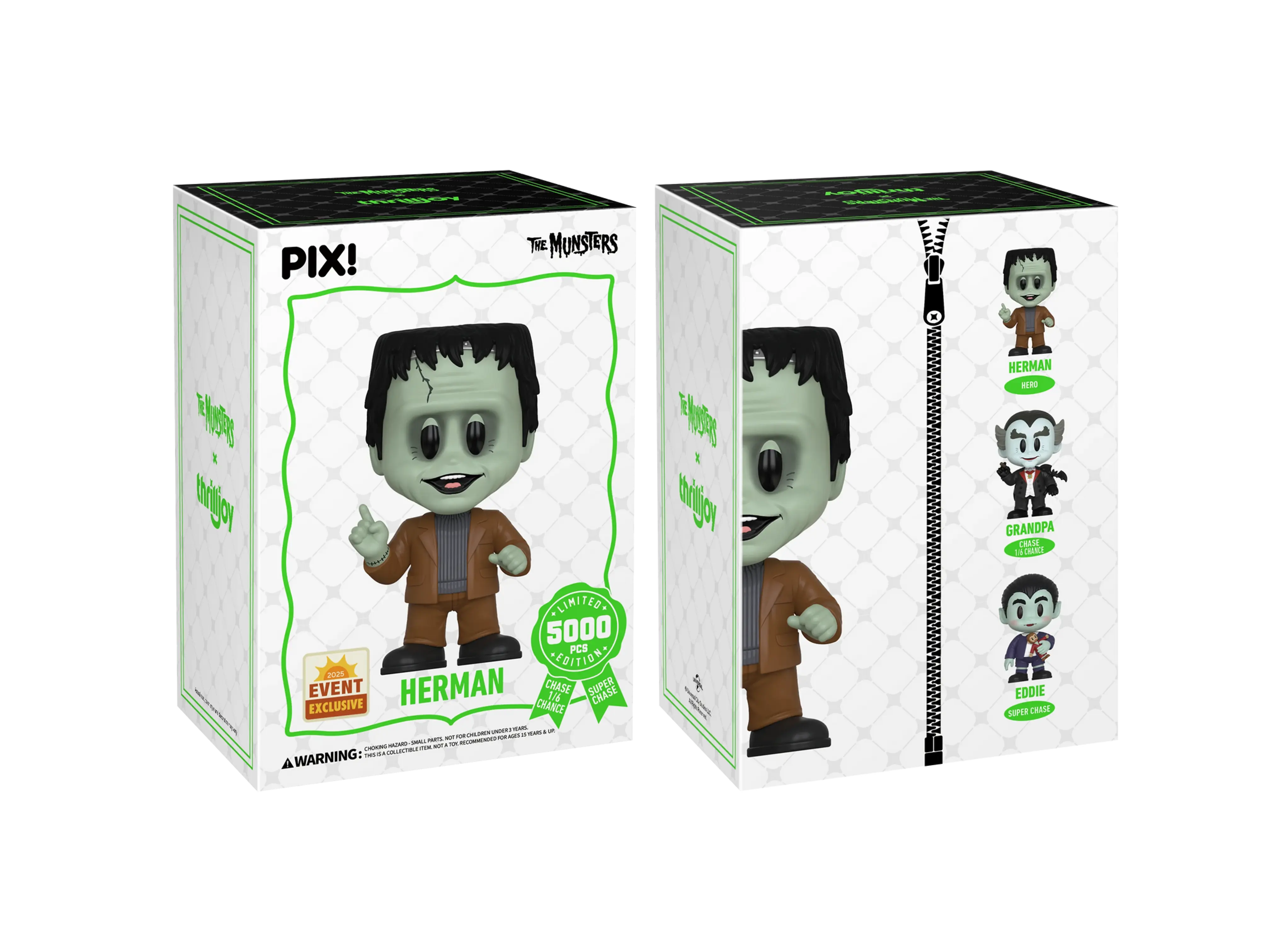Herman - The Munsters Thrilljoy PIX! 2025 Exclusive - SEALED! LE: 5,000 pcs