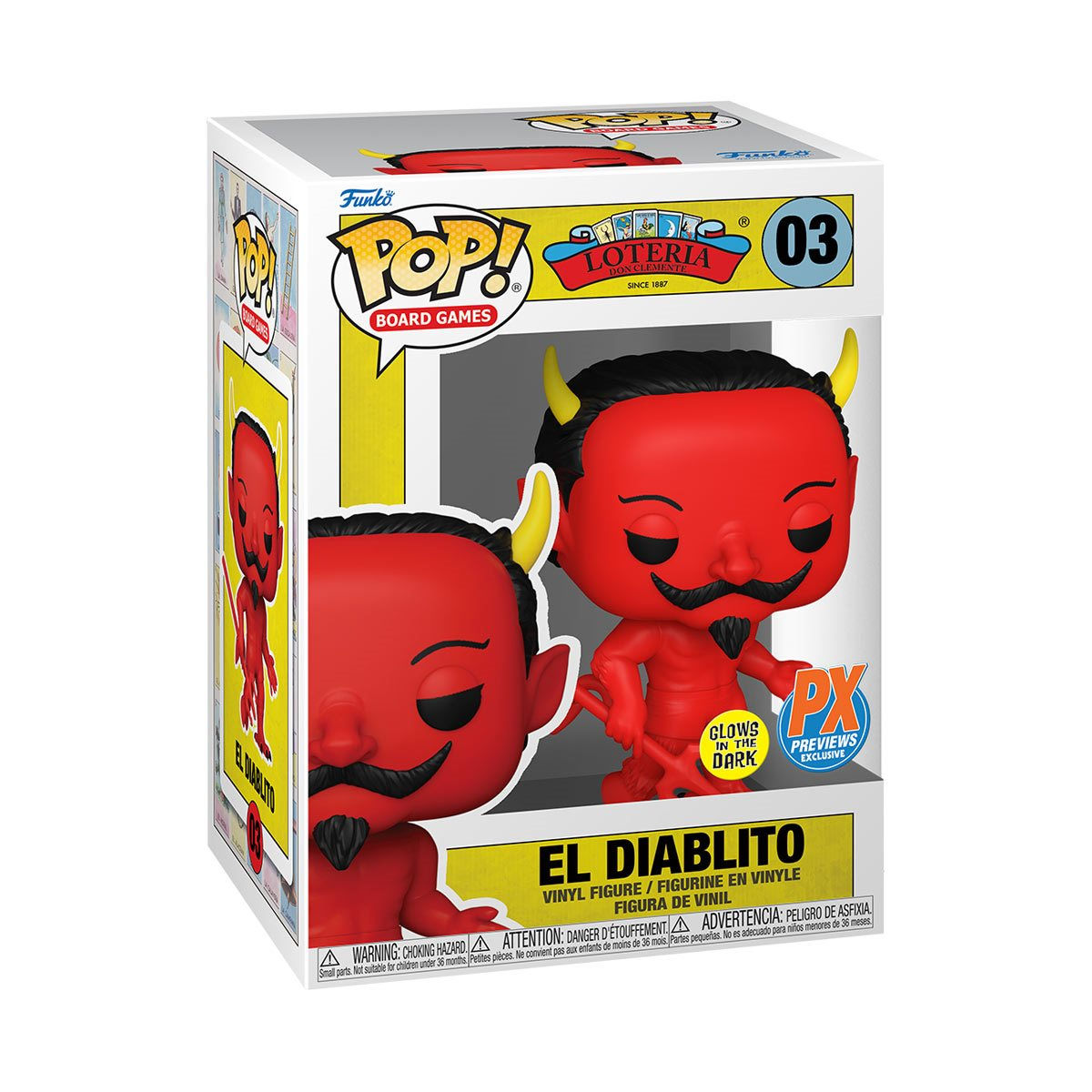 El Diablito #03 - Loteria PX Exclusive Funko Pop! GITD