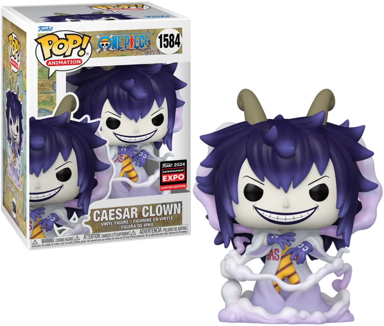 Caesar Clown #1584 - One Piece 2024 C2E2 Exclusive Funko Pop!