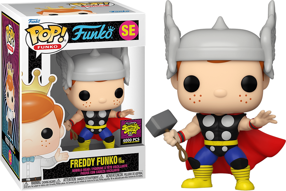 Freddy Funko as Thor - 2022 Blacklight Battle Exclusive Funko Pop! 4,000 pcs