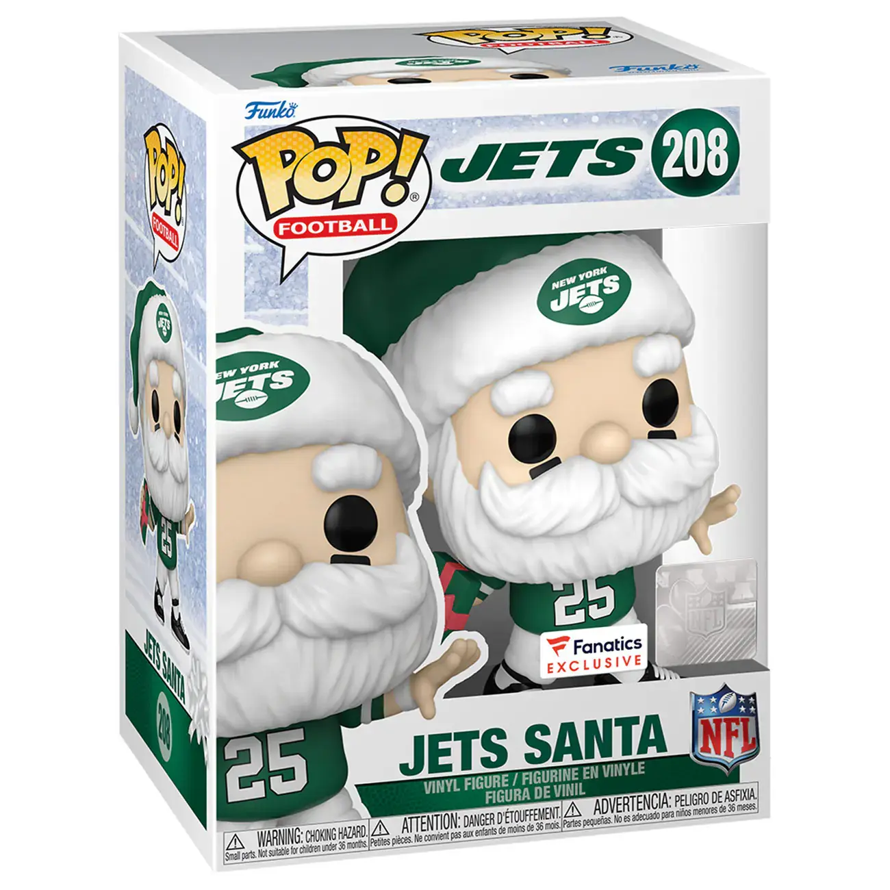 Jets Santa #208 - NFL Jets Fanatics Exclusive Funko Pop!