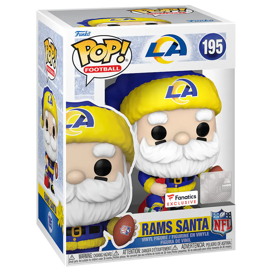 Rams Santa #195 - NFL LA Rams Fanatics Exclusive Funko Pop!