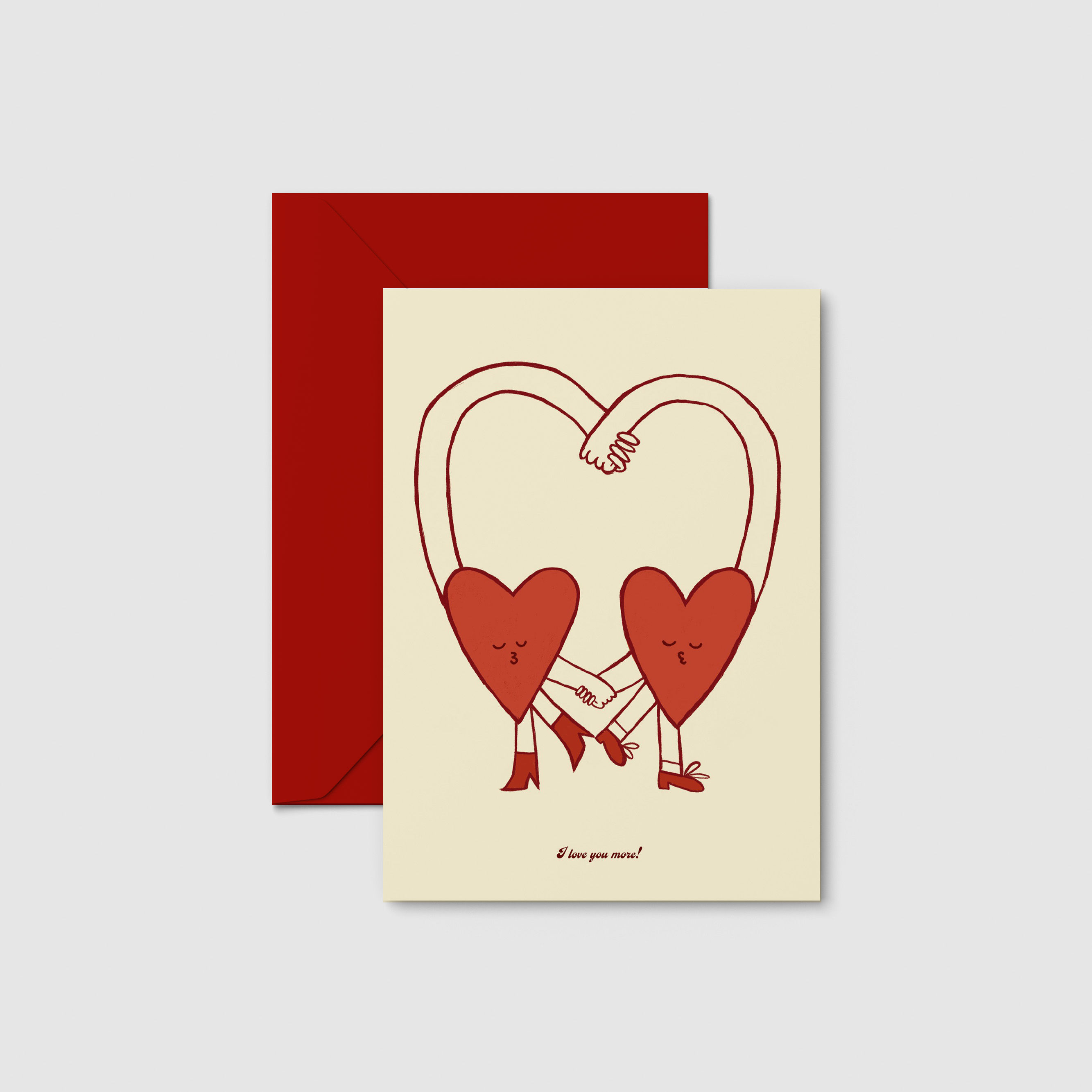 Postcard "I Love You More"