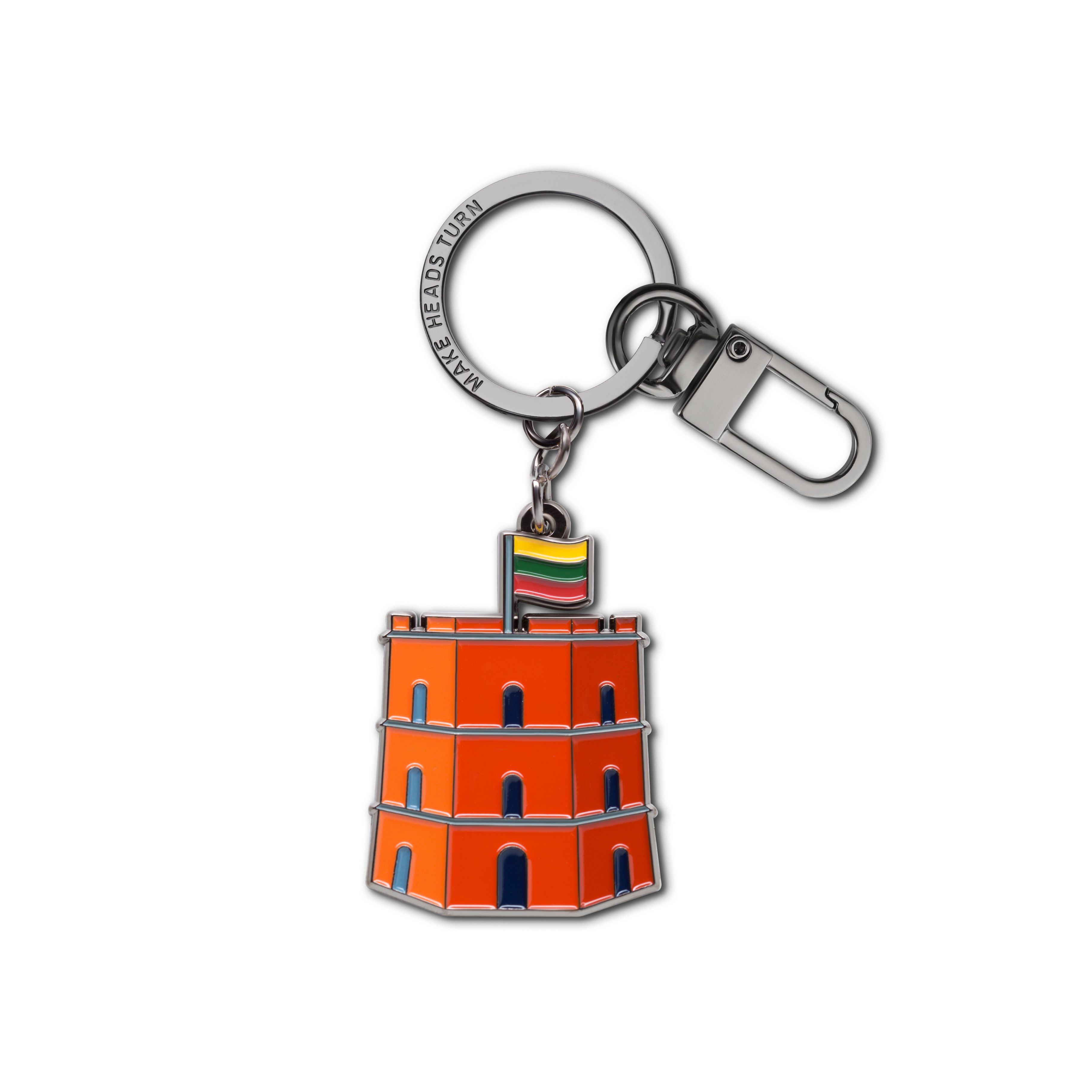 Enamel Keychain/Bag Charm "Gediminas Castle"