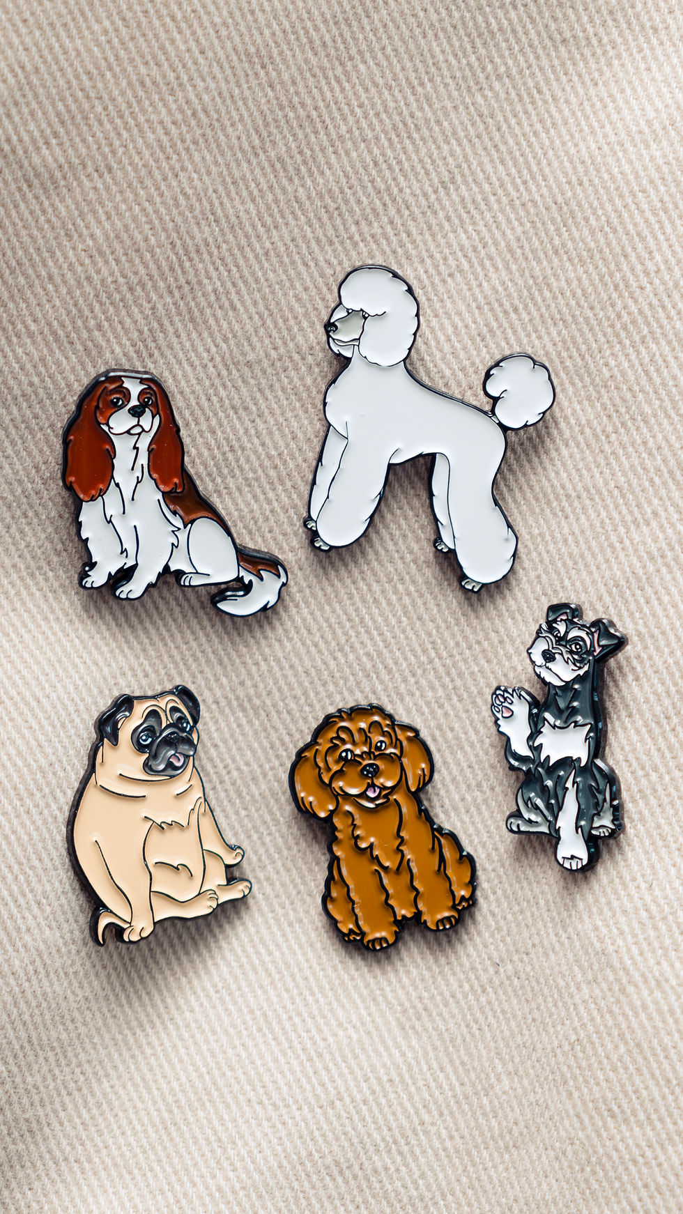 Thumbnail: Enamel Pin "Standart Poodle Dog"