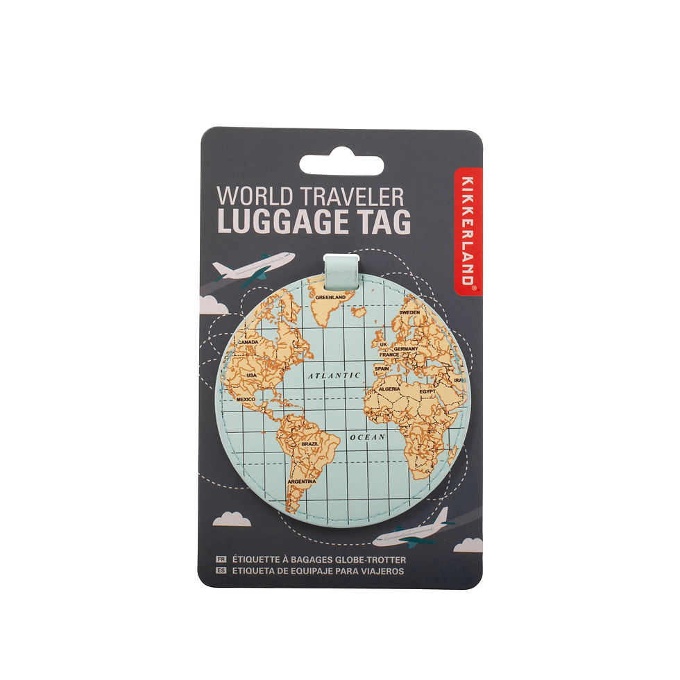 Thumbnail: Kikkerland Luggage Tag "World Traveler"