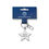 Thumbnail: Enamel Keychain/Bag Charm "Silver Star"