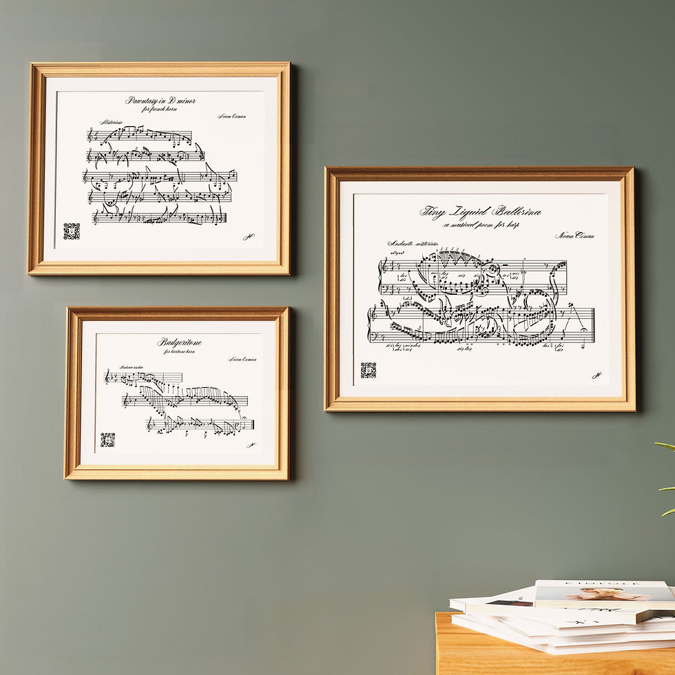 Medium Print + 2 Small Silhouettes