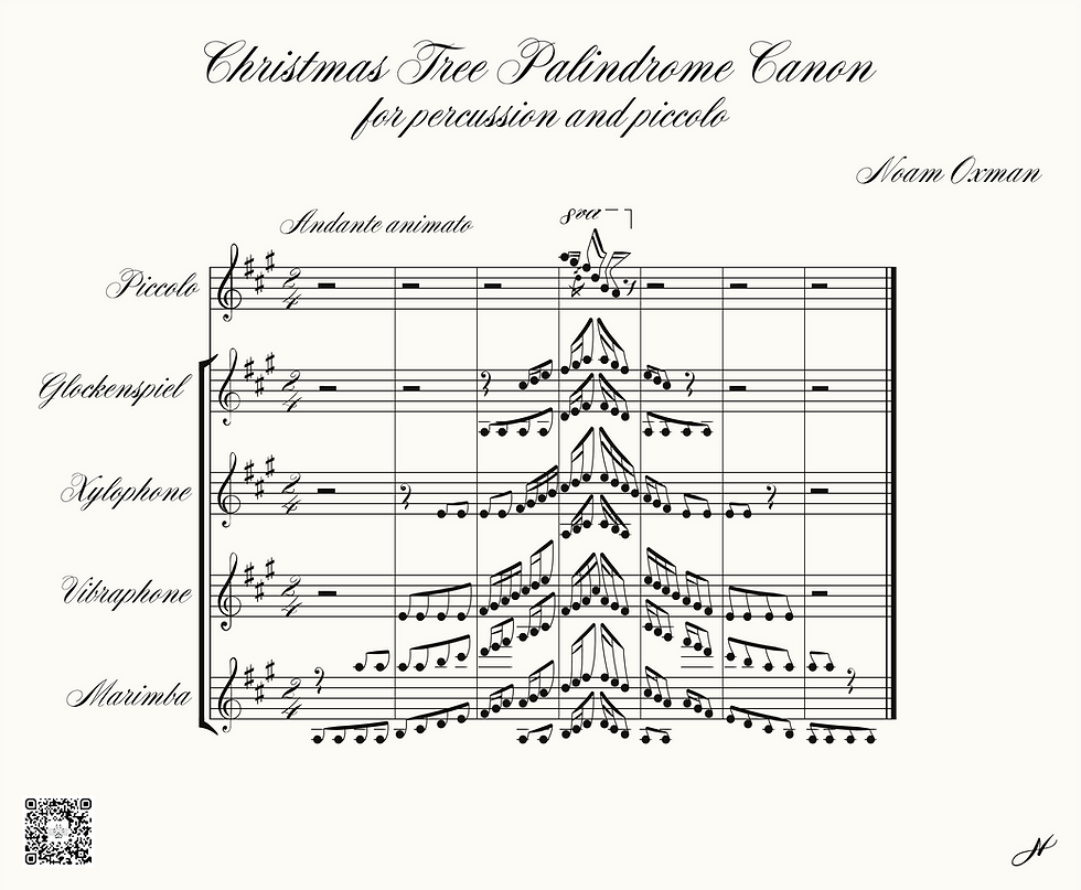"Christmas Tree Palindrome Canon" - print