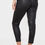 Miniatură: Pantaloni skinny cu imprimeu croc negru PLT