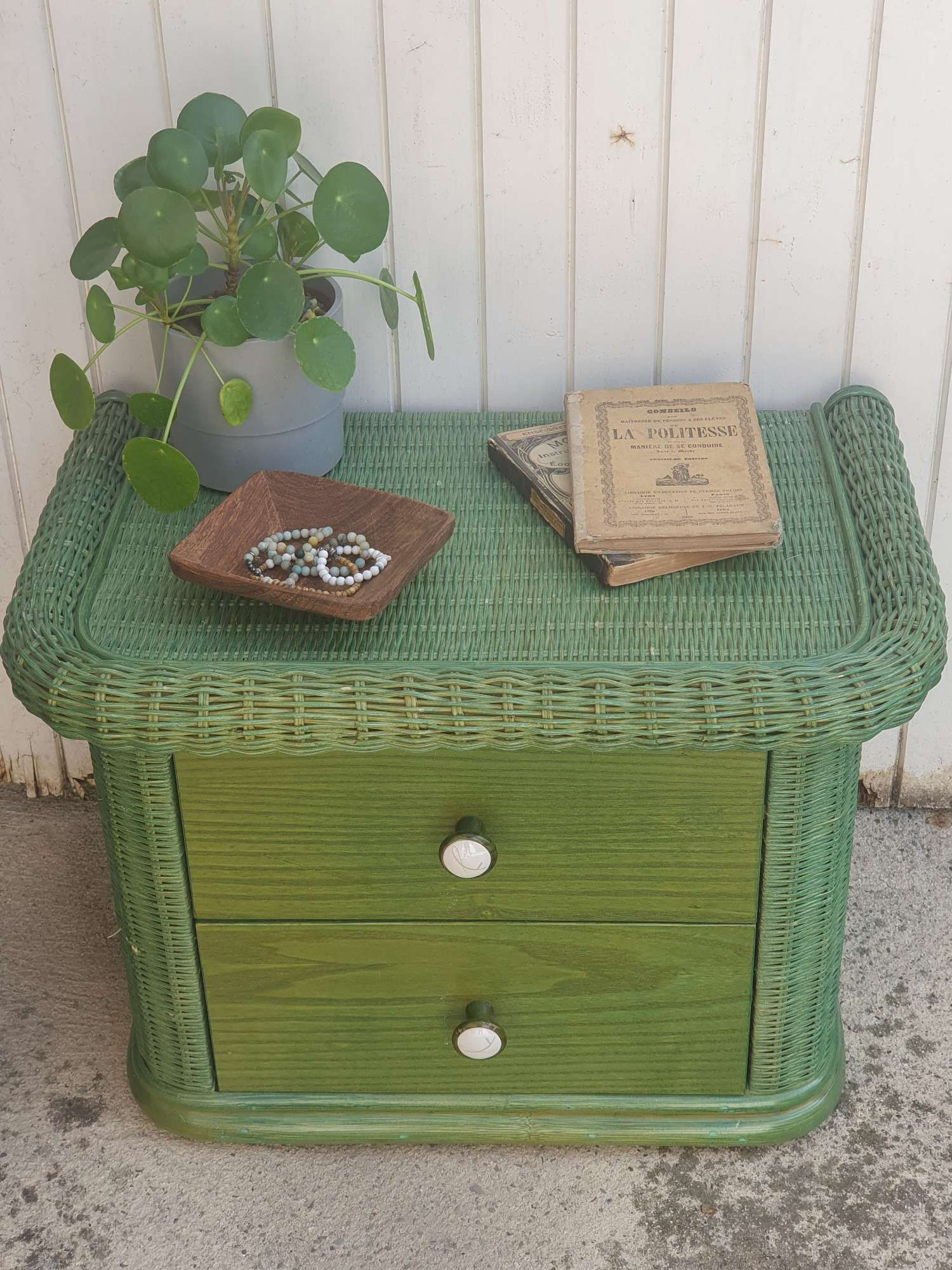 Chevet Osier vintage