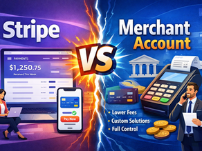 What are the key factors in choosing between Stripe vs Merchant Account