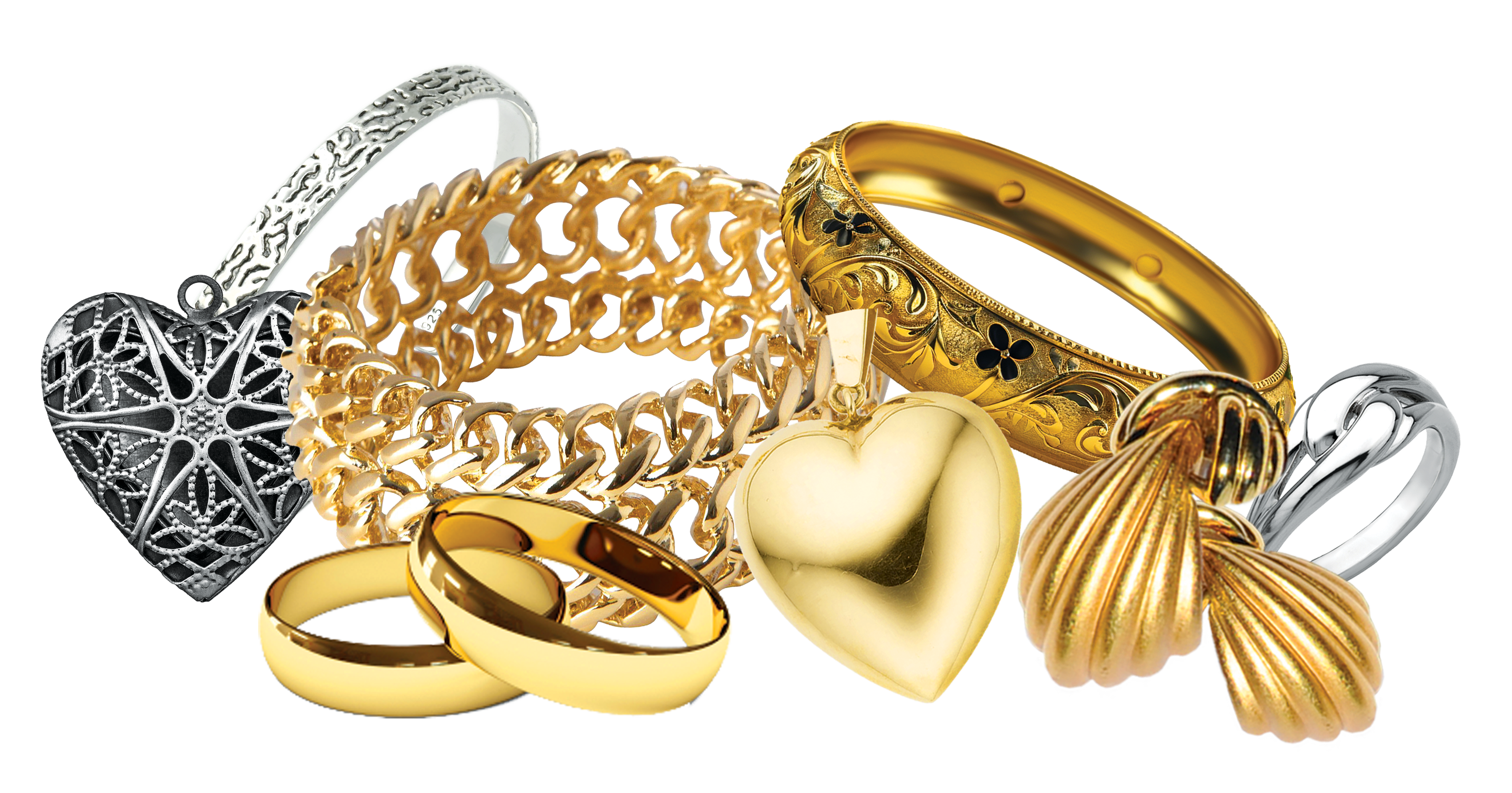 GOLD & SILVER JEWELRY- EVEN BROKEN