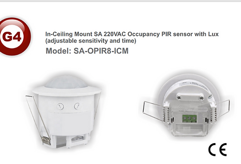 Smart G4 Stand Alone Occupancy Sensors 220VAC