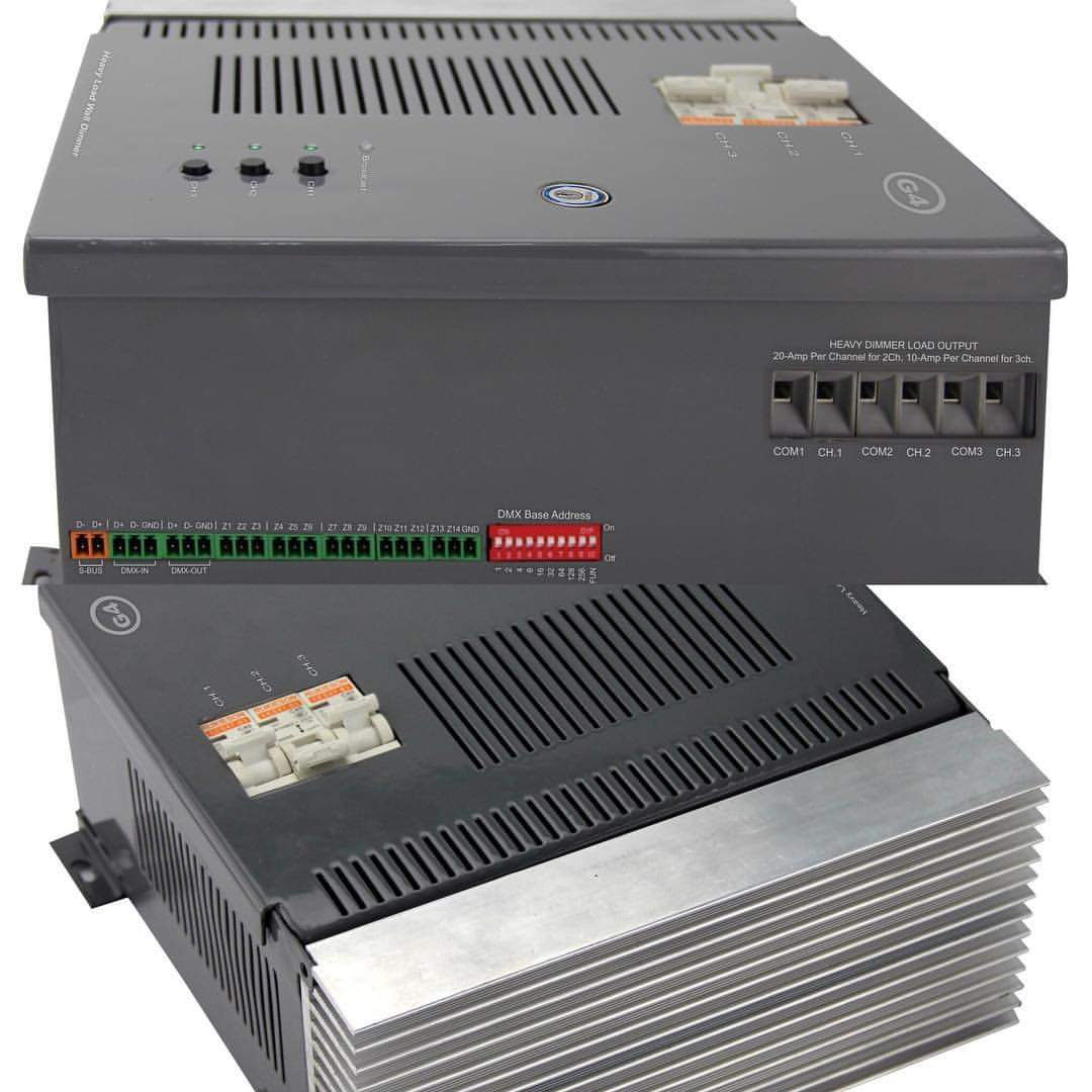 2DM Smart-Bus Heavy Load Dimmer 2ch 20A/ch, Wall Mount (G4s) - SB-DIM2c20A-WL