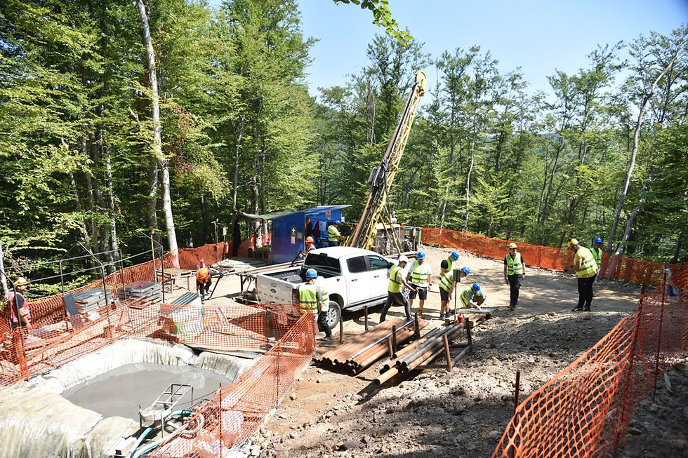 One of Strickland Metals’ eight diamond drill rigs operating at the company’s Rogozna project in Serb
