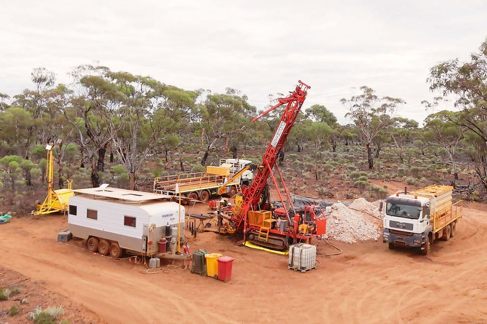 Dynamic Metals’ diamond drill rig at Cognac West gold prospect, WA. Credit: File